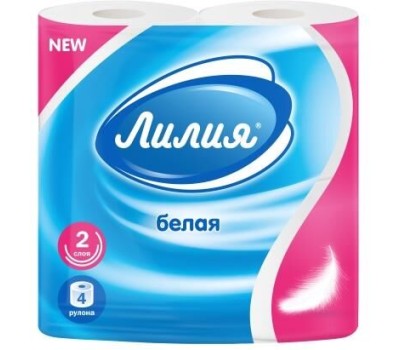 Бумажные изделия АРТПЛАСТ (49417) 2 сл х 4 рул - ЛИЛИЯ - Россия СГТ13775