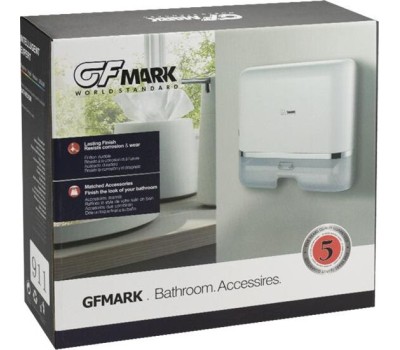 Аксессуары для ванной комнаты и туалета GFMARK 911 Контейнер для бумажного полотенца на две пачки с ключом пластиковый - прямой Под Z салетк