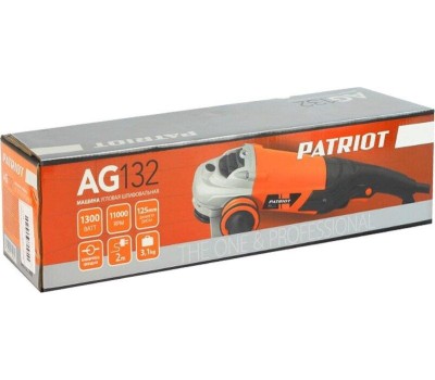 Шлифмашина PATRIOT 110301223 AG 132 Машина углошлифовальная (УШМ)