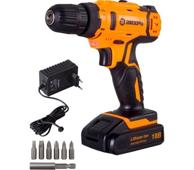 Аккумуляторная дрель-шуруповерт ВИХРЬ ДА-18Л-2