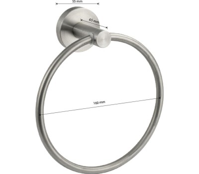 Аксессуары для ванной комнаты и туалета GFMARK 80147 Держатель полотенца кольцо, из нержавеющей стали