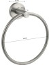Аксессуары для ванной комнаты и туалета GFMARK 80147 Держатель полотенца кольцо, из нержавеющей стали