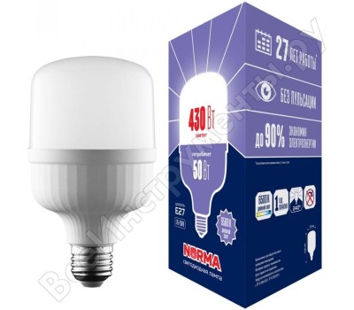 Мощные лампы M80 VOLPE (UL-00006792) LED-M80-50W/6500K/E27/FR/NR