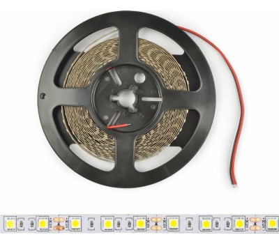 Светодиодная лента UNIEL (UL-00004374) ULS-M25-5050-60LED/m-10mm-IP20-DC12V-14,4W/m-5M-3000K PROFI катушка в герметичной упаковке