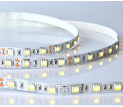 Светодиодная лента UNIEL (UL-00004374) ULS-M25-5050-60LED/m-10mm-IP20-DC12V-14,4W/m-5M-3000K PROFI катушка в герметичной упаковке
