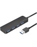 USB ХАБЫ HARPER HUB-04P Black