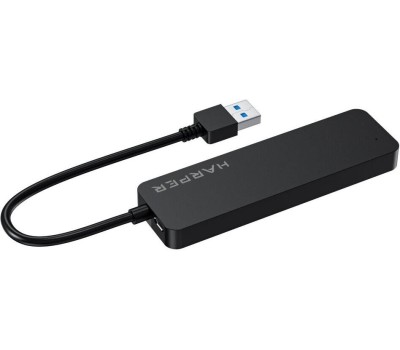 USB ХАБЫ HARPER HUB-04P Black