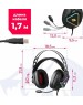 Игровая гарнитура REDRAGON (70712) Cadmus RGB, звук 7.1, USB