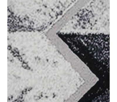 Коврик для ванной САНАКС 00444 Коврик в ванную ПАМЯТЬ - эффект восстановления, одинарный, дизайнерский - черно-серый 50 х 80 см