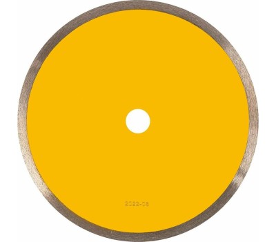 Алмазный диск DENZEL Диск алмазный отрезной 230 х 22,2 мм, сплошной, супертонкий, горячий пресс, мокрое резание 73055