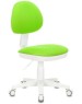 БЮРОКРАТ Кресло детское KD-3 салатовый TW-18 крестов. пластик белый