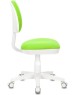 БЮРОКРАТ Кресло детское KD-3 салатовый TW-18 крестов. пластик белый