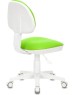 БЮРОКРАТ Кресло детское KD-3 салатовый TW-18 крестов. пластик белый