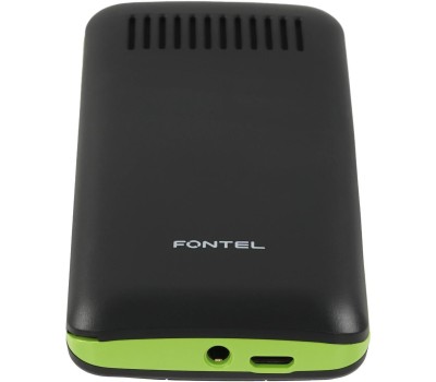 Телефон мобильный FONTEL FP210 черный-зеленый