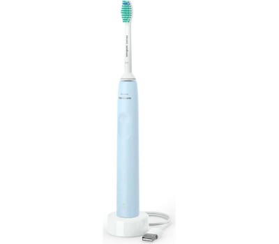 PHILIPS Электрическая зубная щетка Sonicare 2100 HX3651/12, насадки для щётки: 1 шт, цвет: голубой и белый