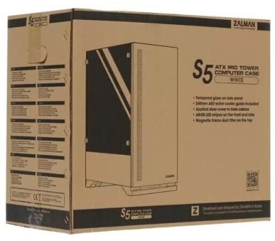 Корпус для ПК ZALMAN Корпус MIDITOWER ATX W/O PSU S5 WHITE