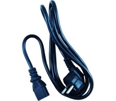 NONAME Кабель питания IEC C13 - Евровилка, 0,5мм2, 1.5м, черный