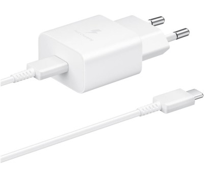 СЗУ SAMSUNG Сетевое зарядное устройство EP-T1510X, USB-C, 15Вт, 2A, белый [ep-t1510xwegru]