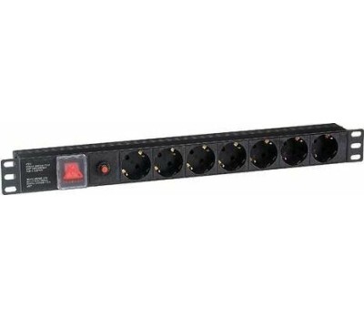 Exegate EX280837RUS Блок розеток ExeGate ServerPro PDU-19H702 Al-7S-C14-SW-O, 19