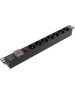 Exegate EX280837RUS Блок розеток ExeGate ServerPro PDU-19H702 Al-7S-C14-SW-O, 19