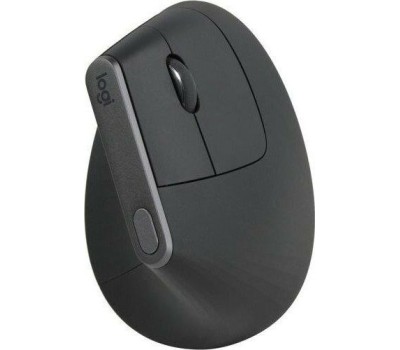 LOGITECH Мышь беспроводная MX Vertical, Bluetooth/Радио, вертикальная, оптическая, USB, 4000dpi, черный и серебристый [910-005449]