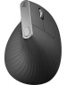 LOGITECH Мышь беспроводная MX Vertical, Bluetooth/Радио, вертикальная, оптическая, USB, 4000dpi, черный и серебристый [910-005449]