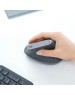 LOGITECH Мышь беспроводная MX Vertical, Bluetooth/Радио, вертикальная, оптическая, USB, 4000dpi, черный и серебристый [910-005449]