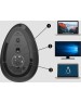 LOGITECH Мышь беспроводная MX Vertical, Bluetooth/Радио, вертикальная, оптическая, USB, 4000dpi, черный и серебристый [910-005449]