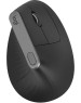 LOGITECH Мышь беспроводная MX Vertical, Bluetooth/Радио, вертикальная, оптическая, USB, 4000dpi, черный и серебристый [910-005449]
