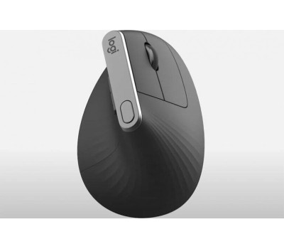 LOGITECH Мышь беспроводная MX Vertical, Bluetooth/Радио, вертикальная, оптическая, USB, 4000dpi, черный и серебристый [910-005449]