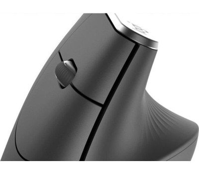 LOGITECH Мышь беспроводная MX Vertical, Bluetooth/Радио, вертикальная, оптическая, USB, 4000dpi, черный и серебристый [910-005449]