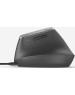 LOGITECH Мышь беспроводная MX Vertical, Bluetooth/Радио, вертикальная, оптическая, USB, 4000dpi, черный и серебристый [910-005449]