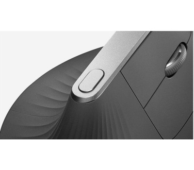 LOGITECH Мышь беспроводная MX Vertical, Bluetooth/Радио, вертикальная, оптическая, USB, 4000dpi, черный и серебристый [910-005449]