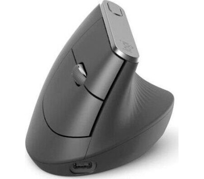 LOGITECH Мышь беспроводная MX Vertical, Bluetooth/Радио, вертикальная, оптическая, USB, 4000dpi, черный и серебристый [910-005449]
