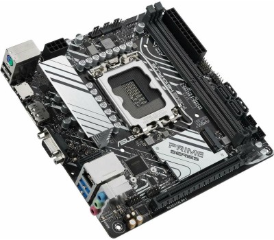 Материнская плата ASUS PRIME H610I-PLUS-CSM (Socket 1700, mini ITX, 2xDDR5(96GB), VGA/HDM/DP, 1xPCIe 4.0x16, 1xLAN, 4xSATA 6Gb/s, 1xM.2, 1xM.2 E key, 2xUSB 3.2, 2xUSB 2.0, 1xPS/2)