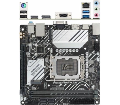 Материнская плата ASUS PRIME H610I-PLUS-CSM (Socket 1700, mini ITX, 2xDDR5(96GB), VGA/HDM/DP, 1xPCIe 4.0x16, 1xLAN, 4xSATA 6Gb/s, 1xM.2, 1xM.2 E key, 2xUSB 3.2, 2xUSB 2.0, 1xPS/2)