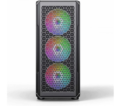 Корпус для ПК ACCORD Корпус ATX 3338, Midi-Tower, без БП, черный [acc-3338]