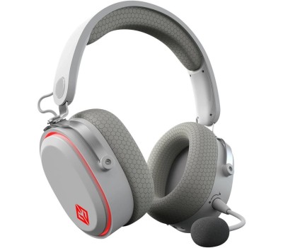 GMNG Гарнитура игровая GG-HS405W, для компьютера и игровых консолей, мониторные, Bluetooth/радио/3,5 мм, белый [1899880]