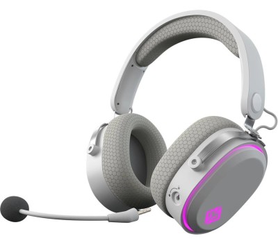 GMNG Гарнитура игровая GG-HS405W, для компьютера и игровых консолей, мониторные, Bluetooth/радио/3,5 мм, белый [1899880]