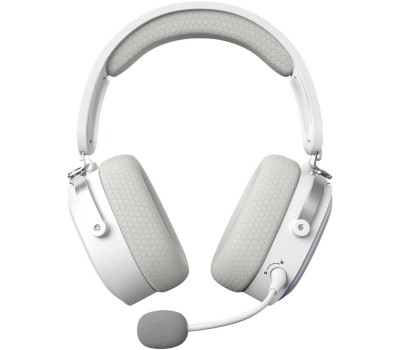 GMNG Гарнитура игровая GG-HS405W, для компьютера и игровых консолей, мониторные, Bluetooth/радио/3,5 мм, белый [1899880]