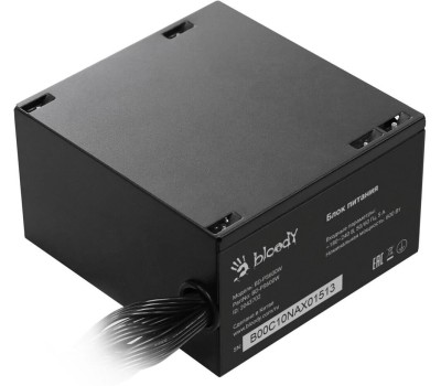 Блок питания BLOODY Блок питания BD-PS600W, 600Вт, 80 PLUS WHITE, 120мм, черный, retail