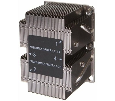 ALSEYE Пассивный кулер AS3647-P4HCAL2U-JYR81 3647 Narrow 2U, TDP 205W, 108*78*64mm {30} (672682)