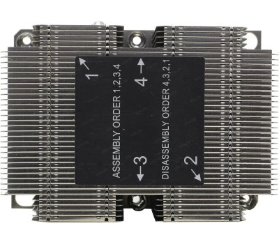 ALSEYE Пассивный кулер AS3647-P4HCAL2U-JYR81 3647 Narrow 2U, TDP 205W, 108*78*64mm {30} (672682)