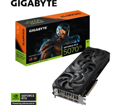 Видеокарта GIGABYTE Видеокарта RTX5070Ti WINDFORCE OC SFF 16GB GDDR7 256bit 3xDP HDMI 3FAN RTL