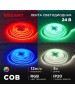 REXANT Лента светодиодная 24В, COB 12Вт/м, 720 LED/м, RGB, 10мм, 5м, IP20
