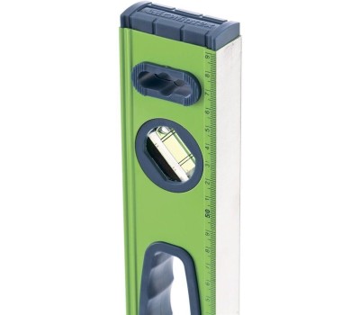 Уровень СИБРТЕХ Уровень алюминиевый УСМ-0,5-1500, фрезерованный, 3 глазка, магнитный, рукоятки, 1500 мм 34119