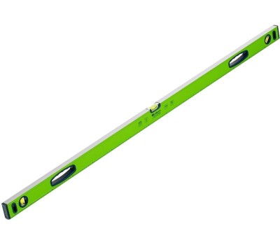 Уровень СИБРТЕХ Уровень алюминиевый УСМ-0,5-1500, фрезерованный, 3 глазка, магнитный, рукоятки, 1500 мм 34119