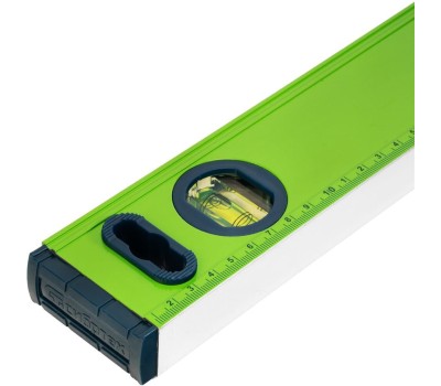 Уровень СИБРТЕХ Уровень алюминиевый УСМ-0,5-1500, фрезерованный, 3 глазка, магнитный, рукоятки, 1500 мм 34119