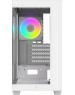 Корпус OCYPUS Корпус для ПК Case Gamma C52 WH ARGB mATX / win / white / 3 ARGB fans / no PSU / Tempered Glass