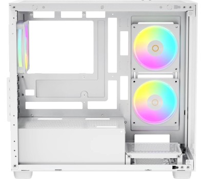 Корпус OCYPUS Корпус для ПК Case Gamma C52 WH ARGB mATX / win / white / 3 ARGB fans / no PSU / Tempered Glass